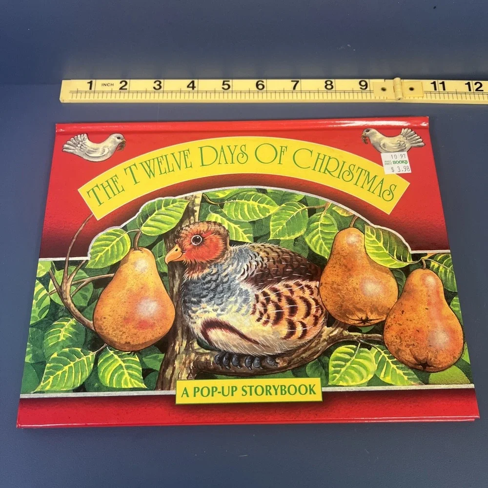 New The Twelve Days of Christmas A Pop-Up Storybook /1st Edition 1994 Hard Cover